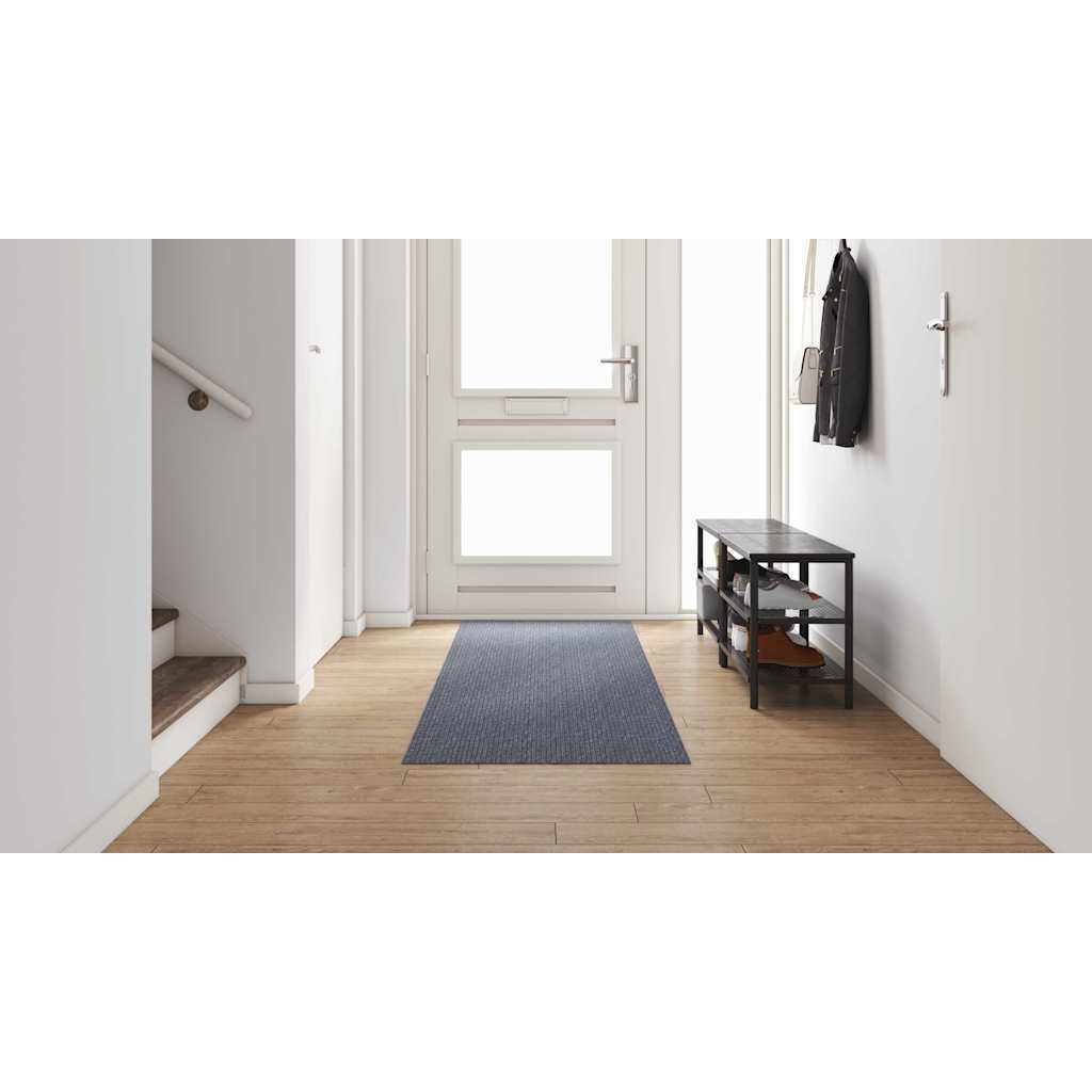 Tæppe Runner Lysegrå 80 x 300 cm Stof