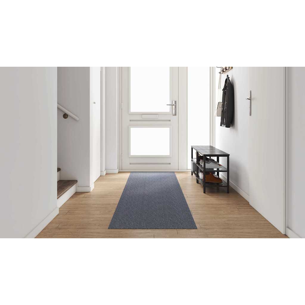 Tæppe Runner Lysegrå 80 x 400 cm Stof