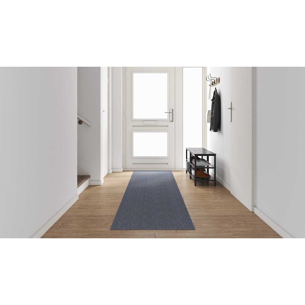 Tæppe Runner Lysegrå 80 x 500 cm Stof