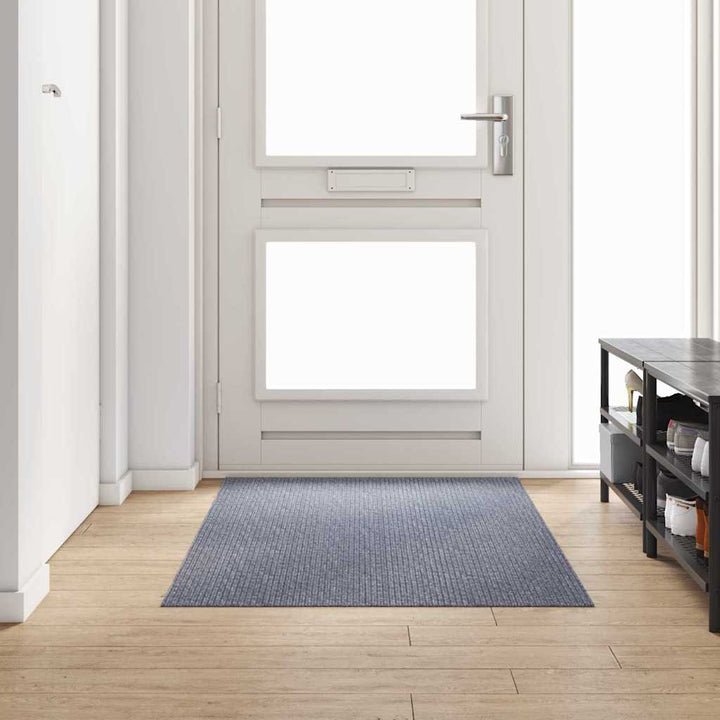 Tæppe Runner Lysegrå 100 x 100 cm Stof