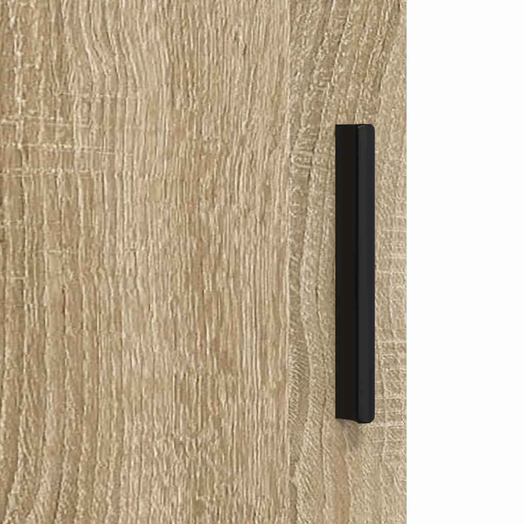 Badeværelsesmøbel sæt 3 pcs Sonoma eg Konstrueret træ & Metal
