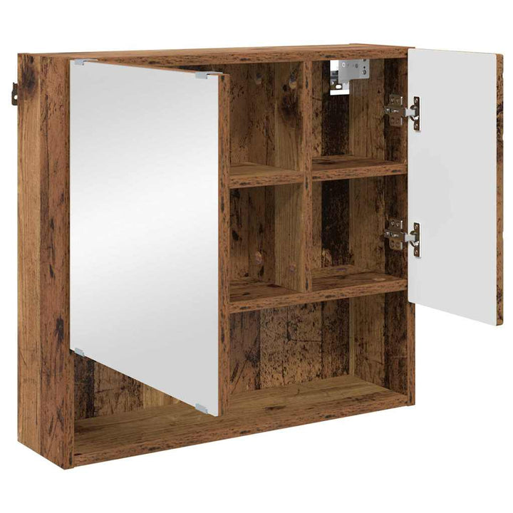 Badeværelsesmøbel sæt 3 stk. Gammelt træ 61 x 35 x 64 cm