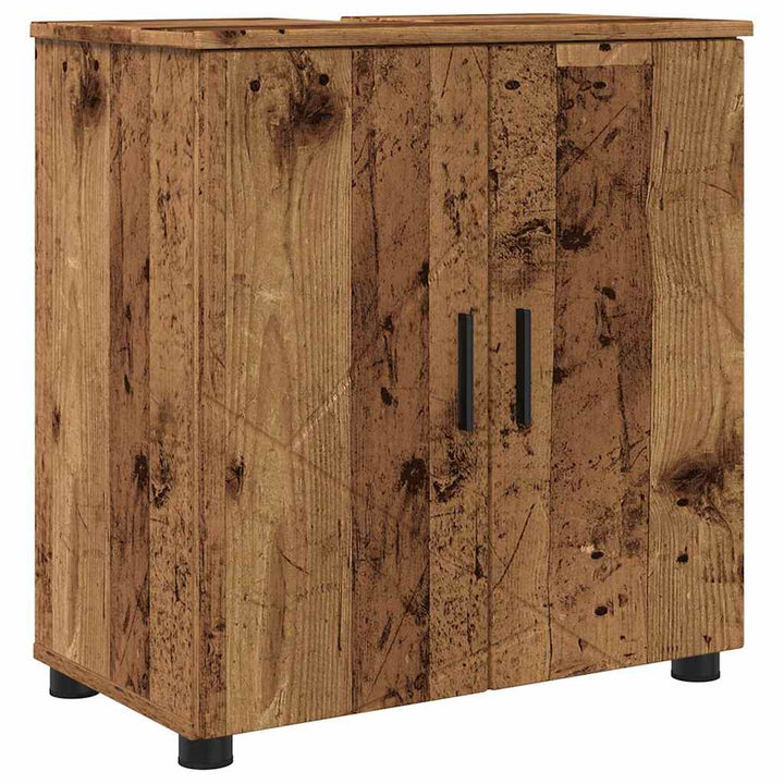 Badeværelsesmøbel sæt 5 stk. Gammelt træ 61 x 35 x 64 cm
