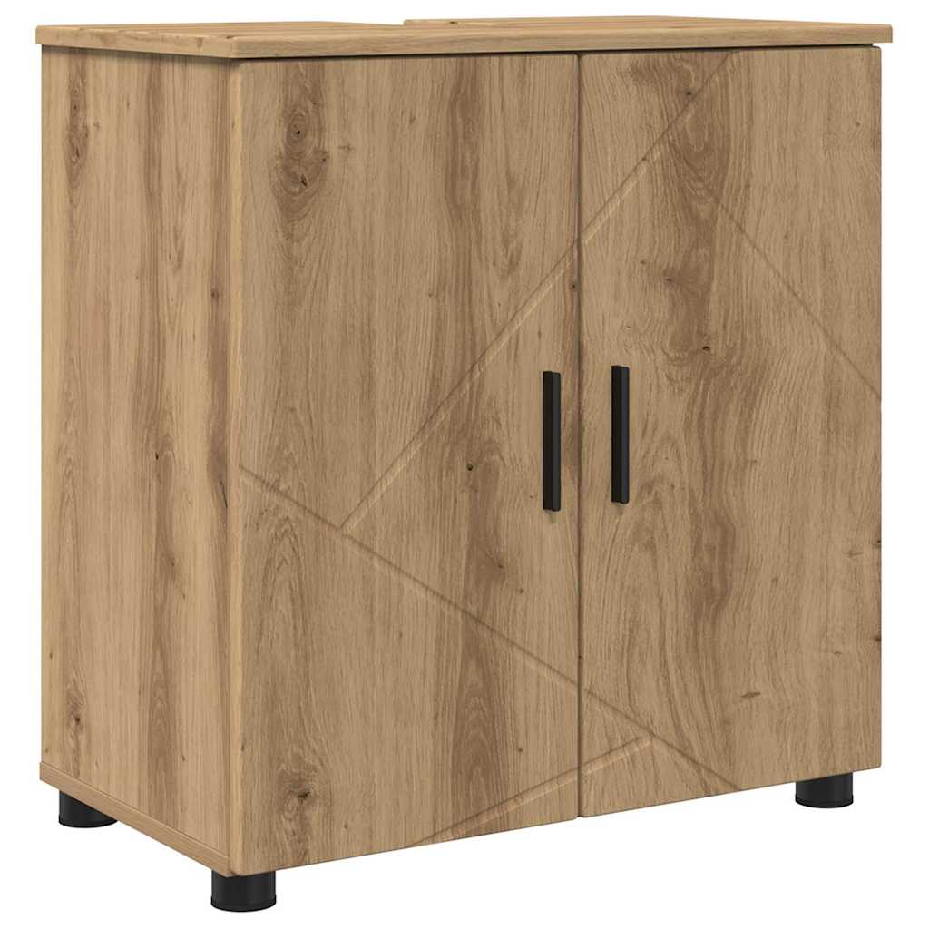 Badeværelsesmøbel sæt 5 stk. Artisan Egetræ 61 x 35 x 64 cm