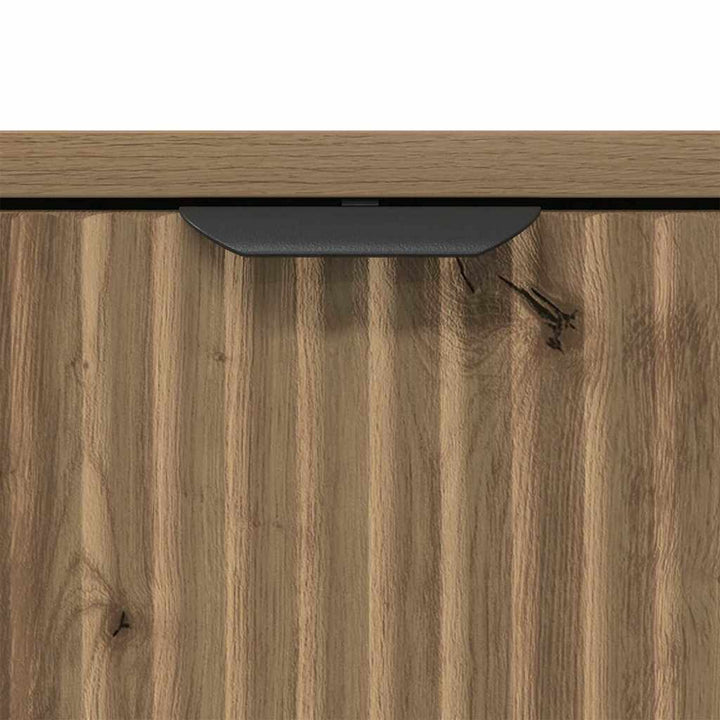 Badeværelsesmøbel sæt 2 pcs Artisan Egetræ Samlet træ og metal