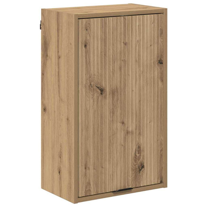 Badeværelsesmøbel sæt 4 stk. Artisan Egetræ Fineret træ, Metal