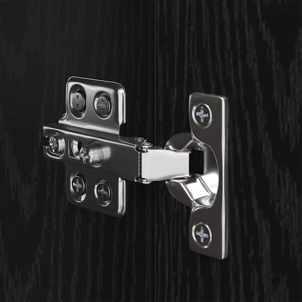 TV-møbelsæt 7 pcs Sort eg 30,5 x 30 x 60 cm Konstrueret træ