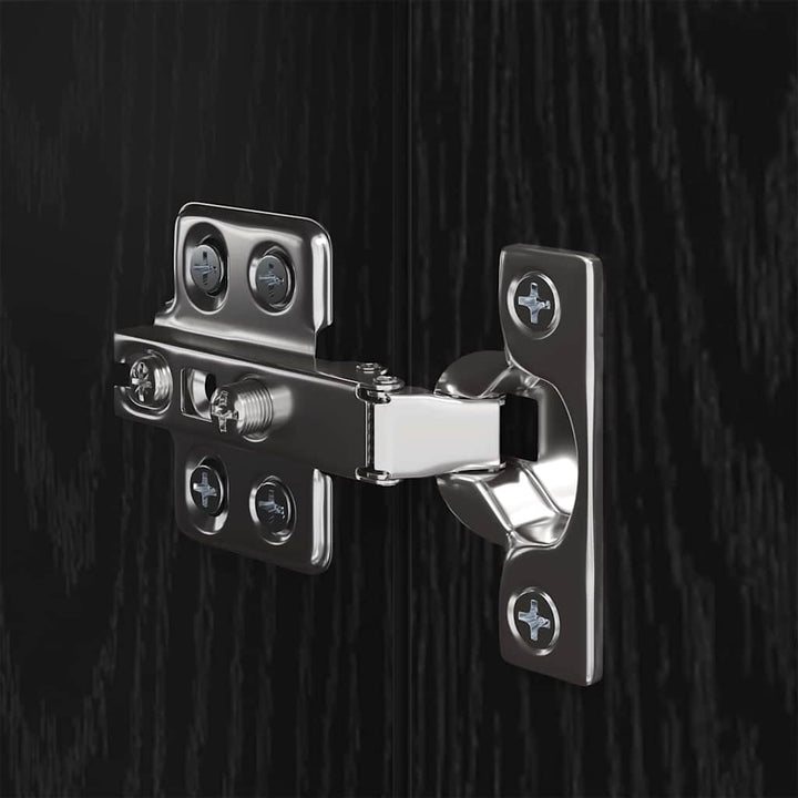 TV-møbelsæt 7 pcs Sort eg 30,5 x 30 x 60 cm Konstrueret træ