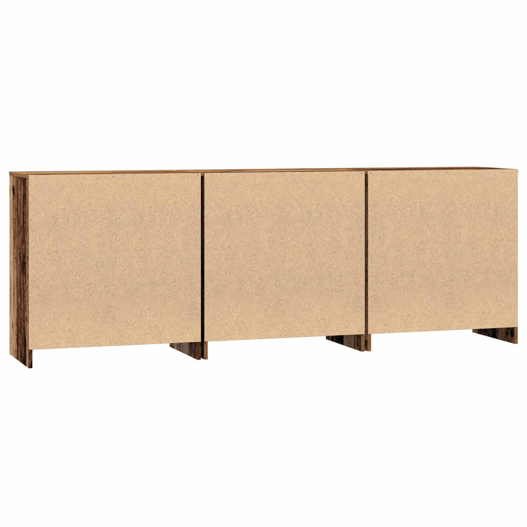 Sideboard 3 pcs Gammelt træ 70 x 41 x 75 cm Konstrueret træ