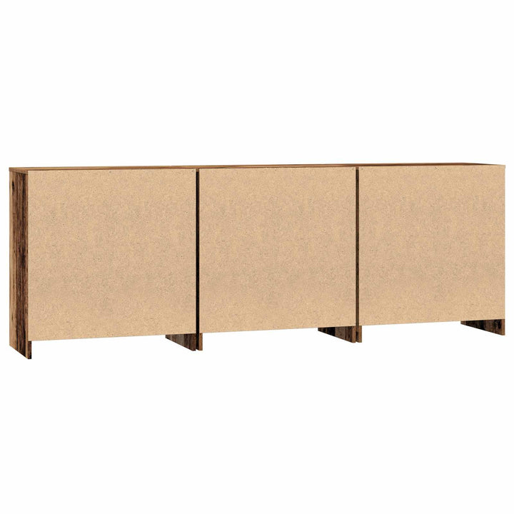 Sideboard 3 pcs Gammelt træ 70 x 41 x 75 cm Konstrueret træ