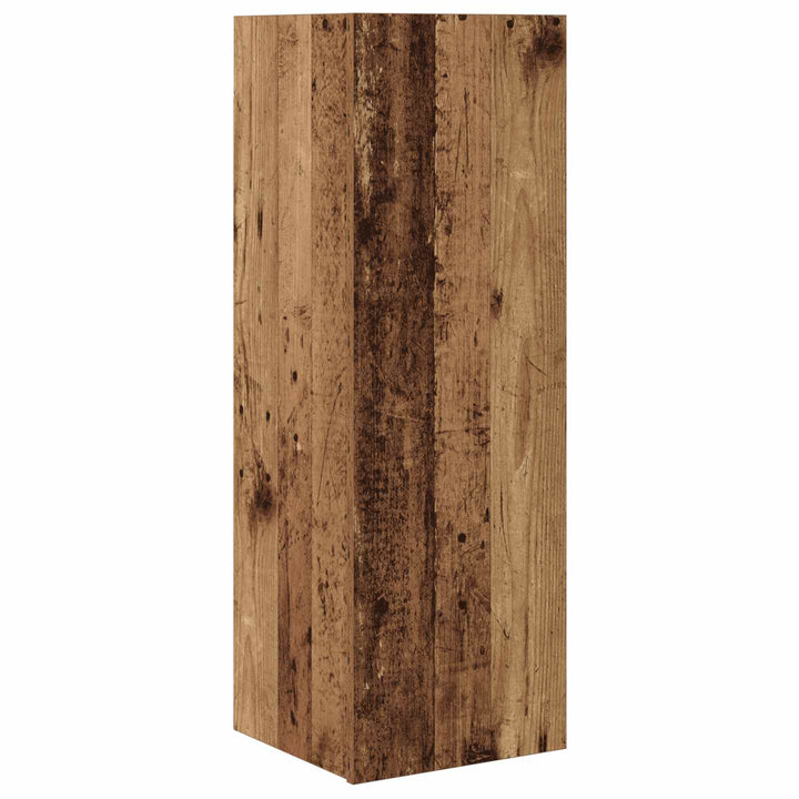 TV-møbelsæt Vægmonteret 10 pcs Gammelt træ 30,5 x 30 x 90 cm