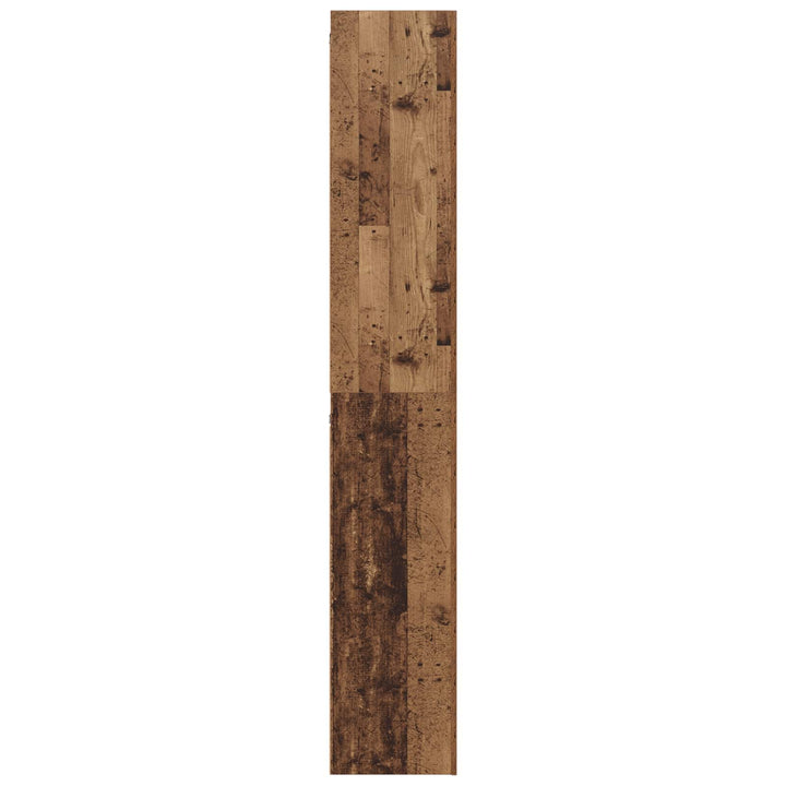 TV-møbelsæt Vægmonteret 10 pcs Gammelt træ 30,5 x 30 x 90 cm