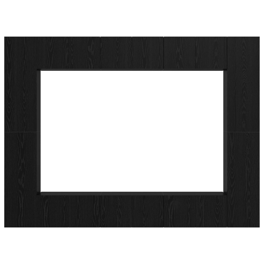 TV-møbelsæt 10 pcs Sort eg 30,5 x 30 x 90 cm Konstrueret træ