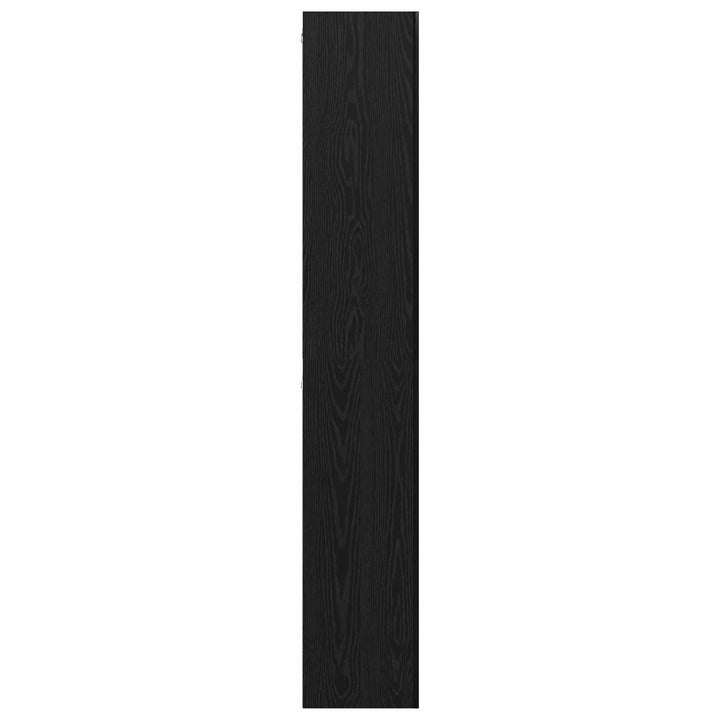 TV-møbelsæt 10 pcs Sort eg 30,5 x 30 x 90 cm Konstrueret træ