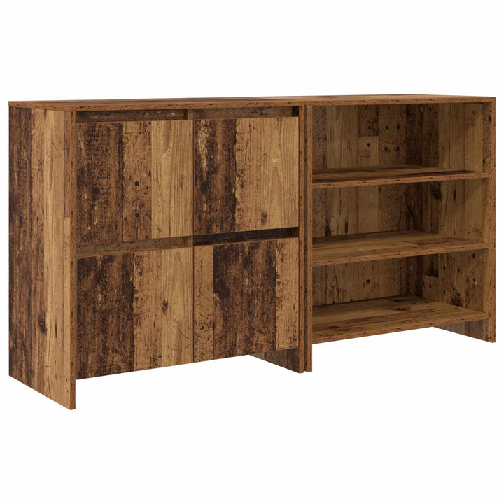 Sideboard 2 pcs Gammelt træ 70 x 41 x 75 cm Konstrueret træ