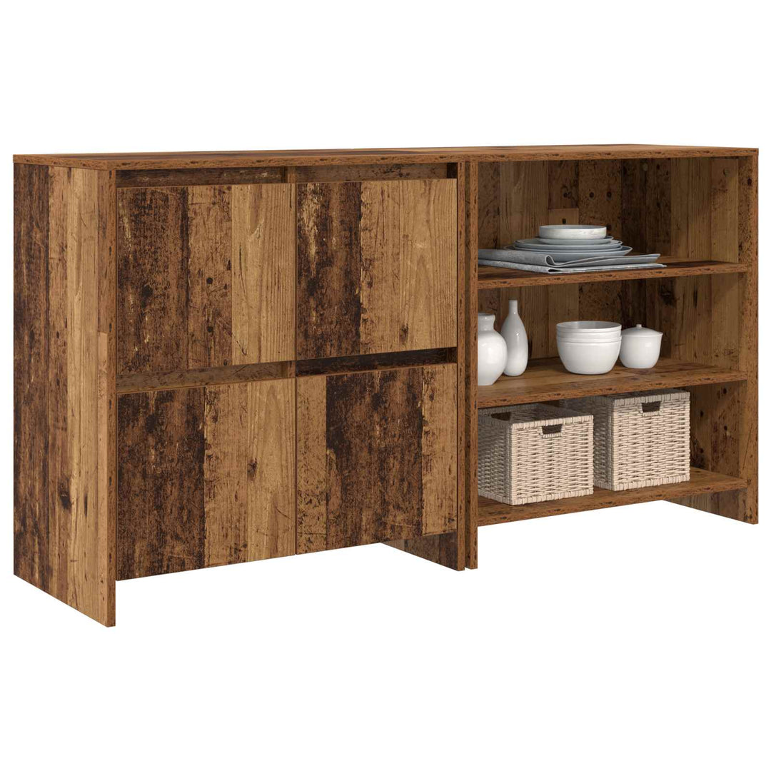 Sideboard 2 pcs Gammelt træ 70 x 41 x 75 cm Konstrueret træ