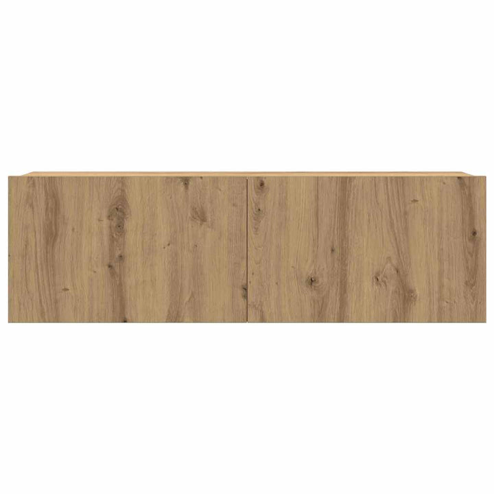 TV Enheder Vægmonteret 4 pcs Artisan Egetræ Konstrueret træ