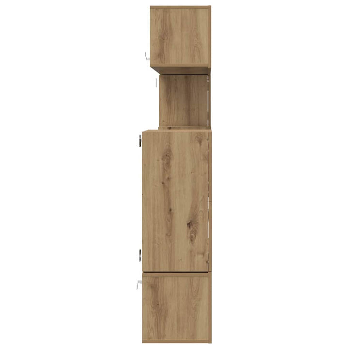 TV Enheder 4 pcs Artisan Egetræ Konstrueret træ