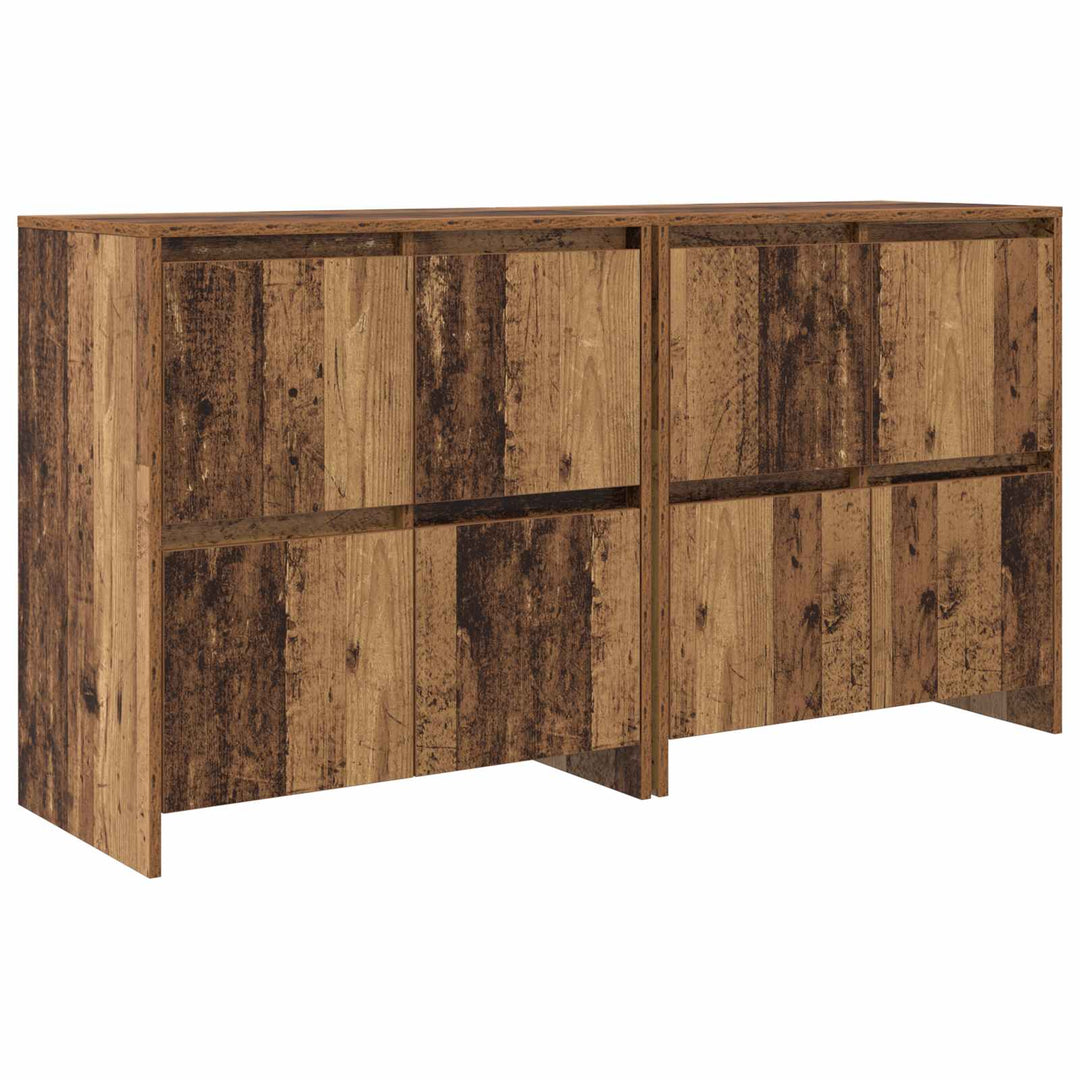 Sideboards 2 pcs Gammelt træ 70 x 41 x 75 cm Konstrueret træ
