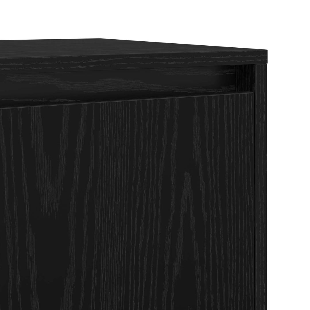 Sideboards 2 stk. Sort eg 70 x 41 x 75 cm Konstrueret træ