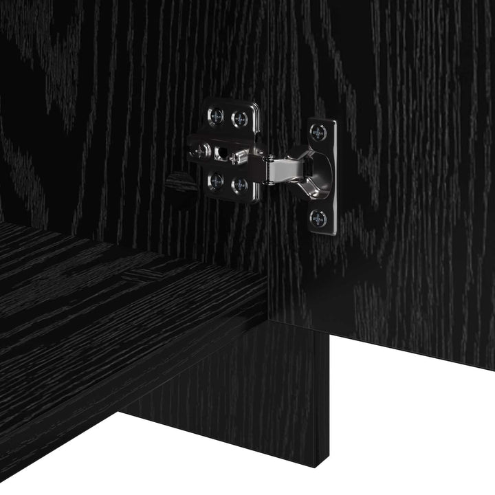 Sideboards 2 stk. Sort eg 70 x 41 x 75 cm Konstrueret træ