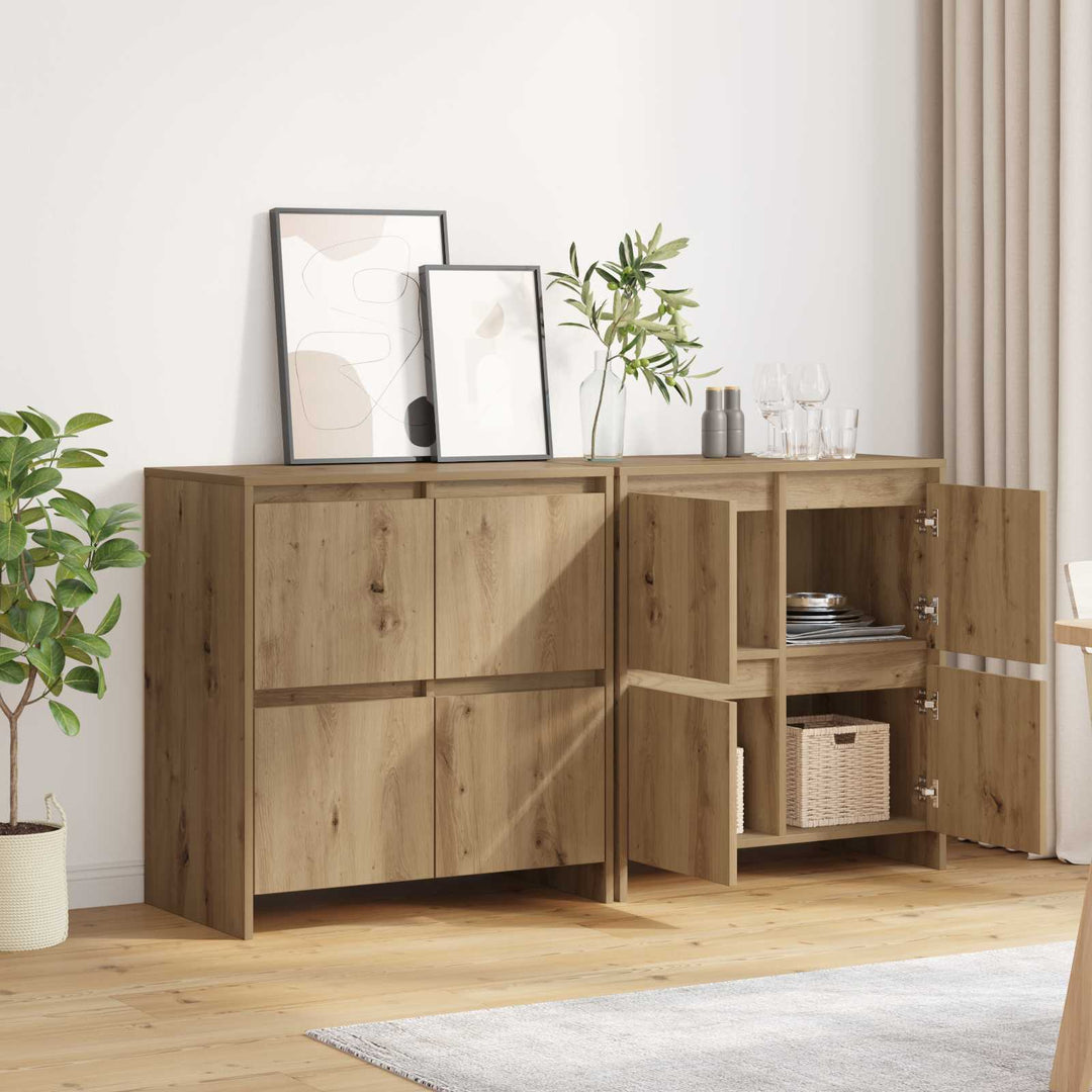 Sideboards 2 stk. artisan eg 70 x 41 x 75 cm Konstrueret træ