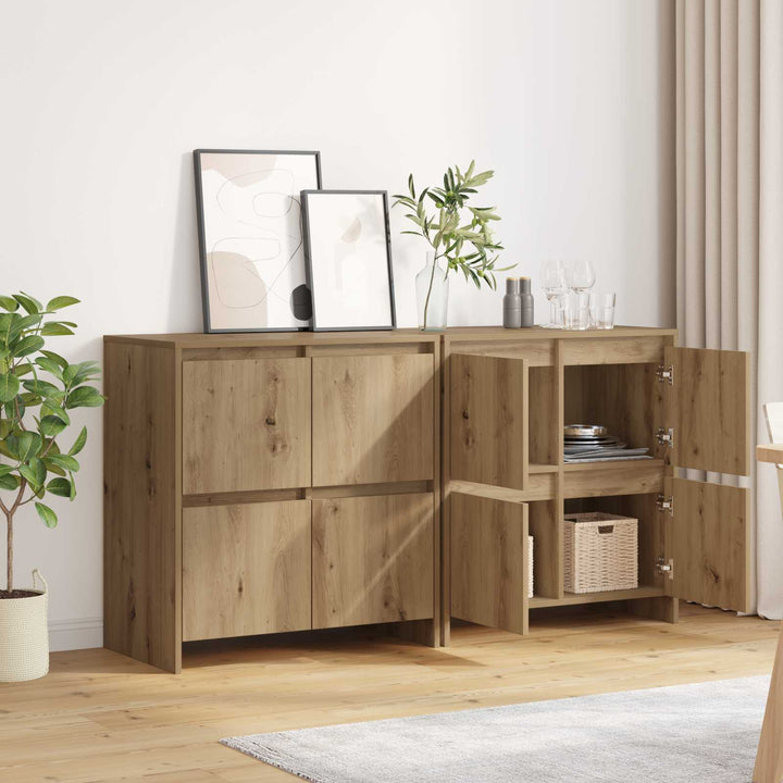 Sideboards 2 stk. artisan eg 70 x 41 x 75 cm Konstrueret træ
