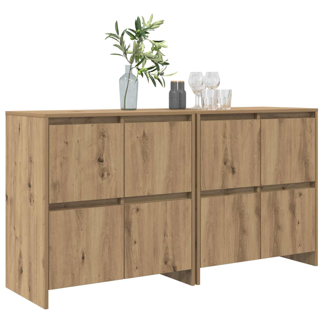 Sideboards 2 stk. artisan eg 70 x 41 x 75 cm Konstrueret træ