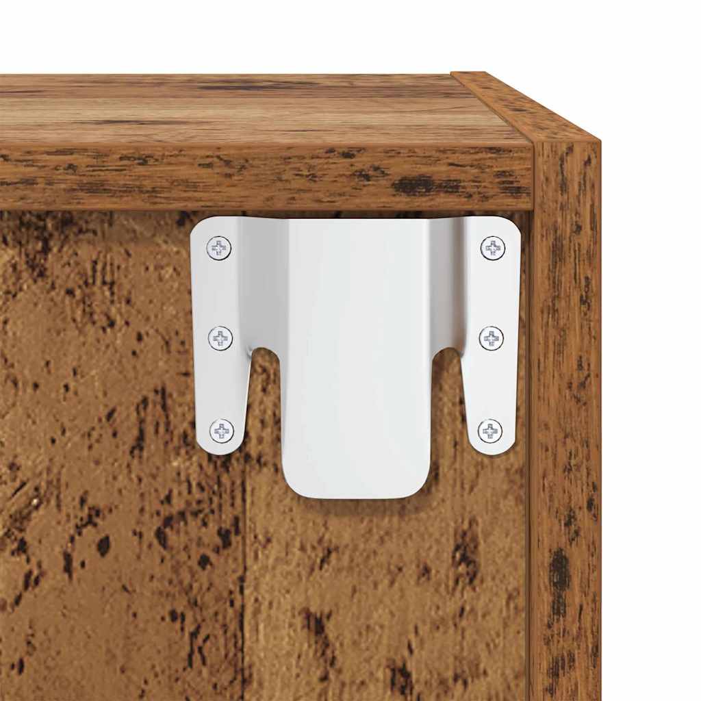 TV-møbelsæt 4 pcs Gammelt træ 37 x 37 x 72 cm Konstrueret træ