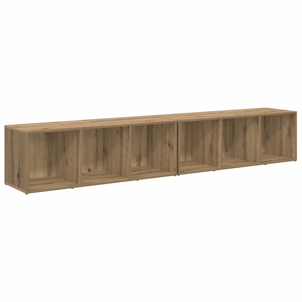 TV-møbelsæt Vægmonteret 2 pcs Artisan Egetræ 37 x 35 x 107cm