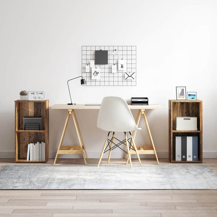 TV-møbelsæt 2 pcs Gammelt træ 72 x 35 x 36,5 cm Konstrueret træ