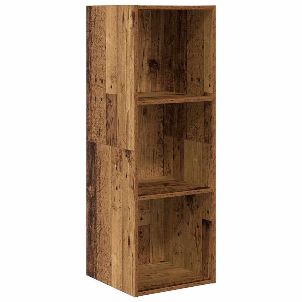 TV-møbelsæt 2 pcs Gammelt træ 37 x 37 x 107 cm Konstrueret træ