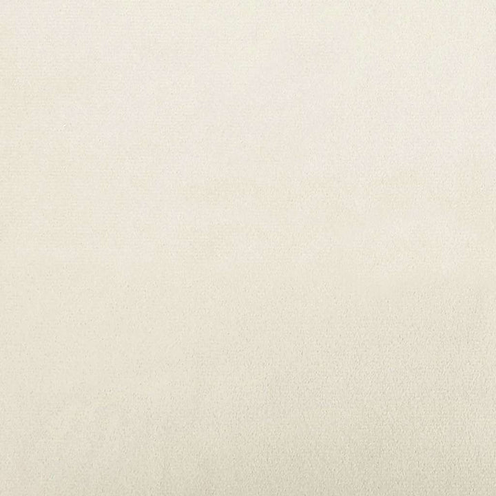 Hjørnesengramme med hovedgærde Creme 90 cm x 190 cm Fløjl