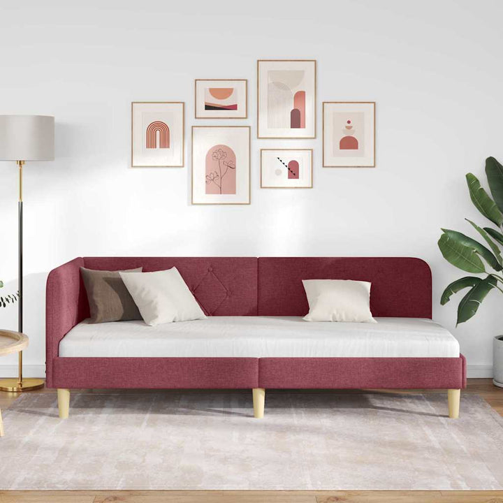 Hjørnesengramme Vinrød 80 x 200 cm Stof
