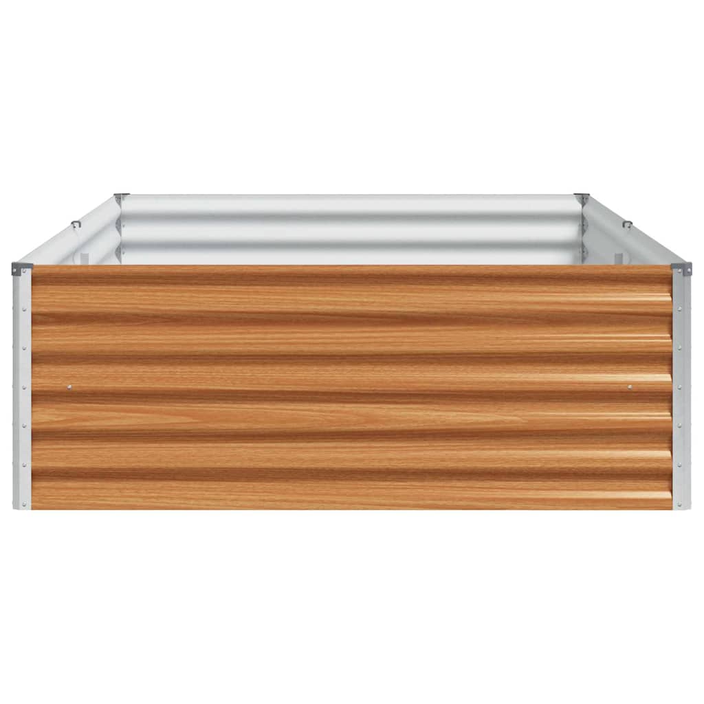 Højbed Lys Brun 195 x 100 x 36 cm Galvaniseret stål