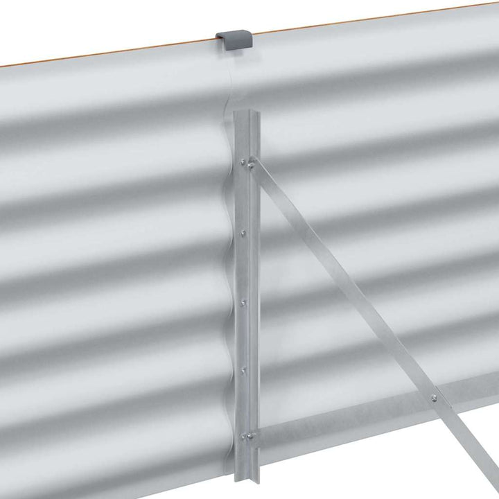 Højbed Lys Brun 775 x 50 x 36 cm Galvaniseret stål