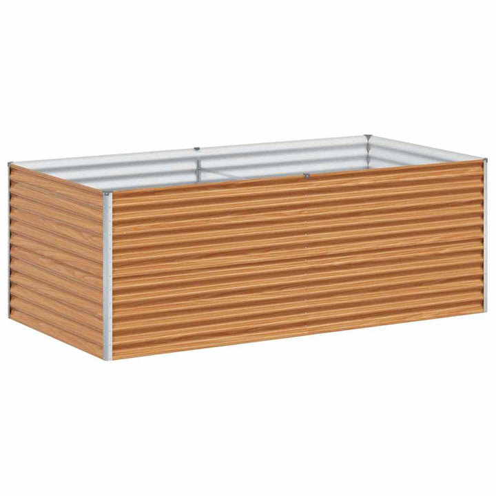 Højbed Lys Brun 195 x 100 x 68 cm Galvaniseret stål
