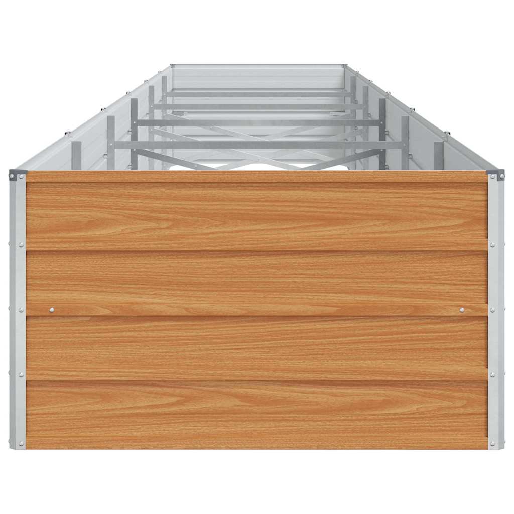 Højbed Lys Brun 600 x 80 x 45 cm Galvaniseret stål