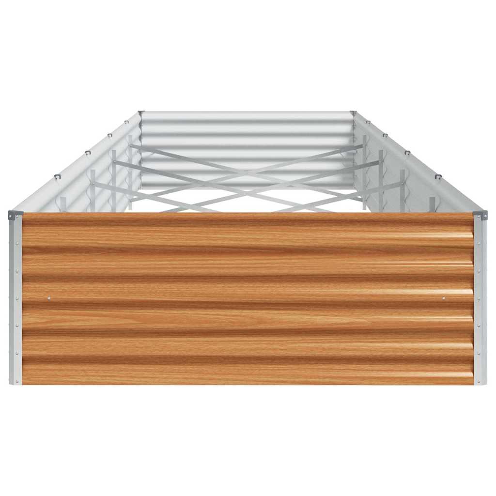 Højbed Lys Brun 485 x 100 x 36 cm Galvaniseret stål