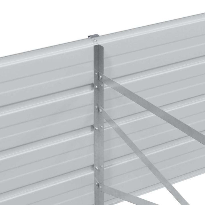 Højbed Lys Brun 320 x 80 x 45 cm Galvaniseret stål