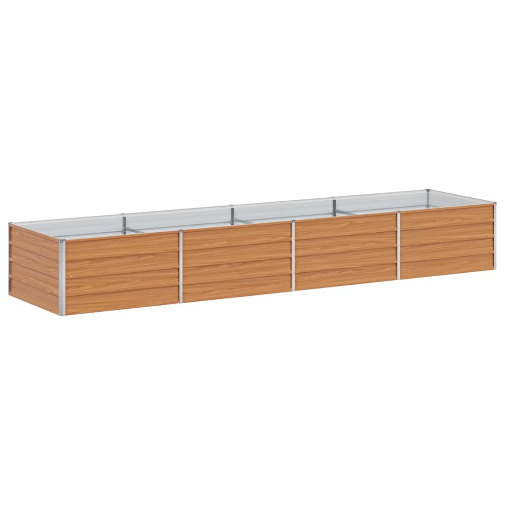 Højbed Lys Brun 320 x 80 x 45 cm Galvaniseret stål