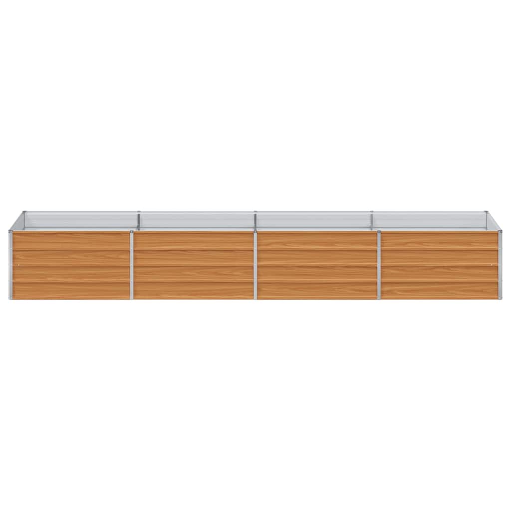 Højbed Lys Brun 320 x 80 x 45 cm Galvaniseret stål