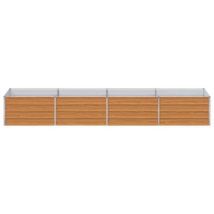 Højbed Lys Brun 320 x 80 x 45 cm Galvaniseret stål