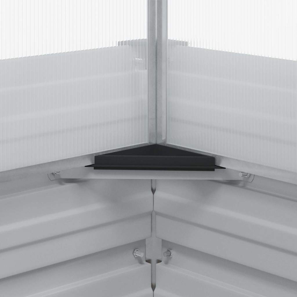 Haveplantekasse med drivhus Lys Brun 100 x 100 x 77 cm