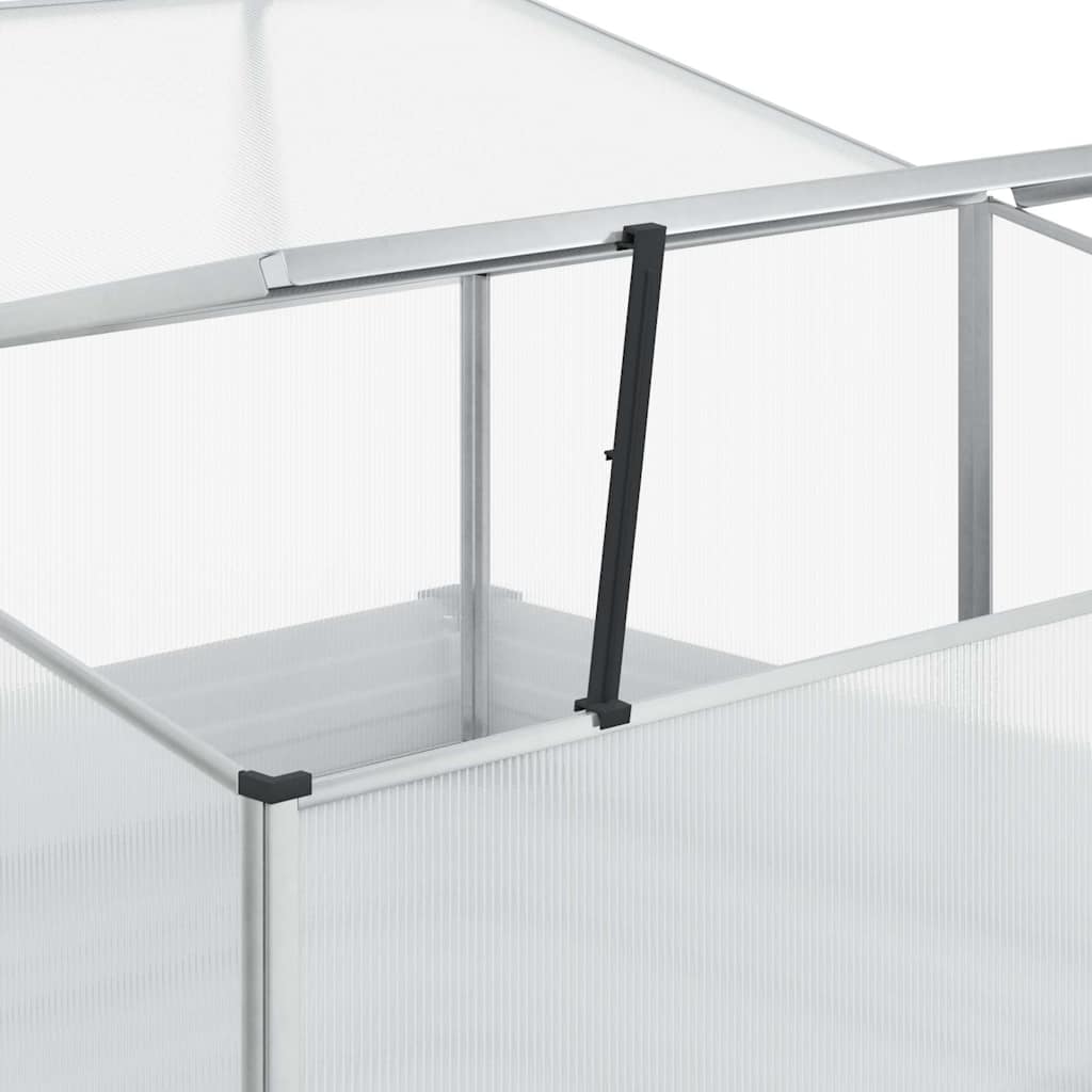 Haveplantekasse med drivhus Lys Brun 100 x 100 x 77 cm