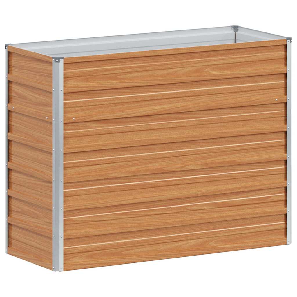 Højbed Lys Brun 100 x 40 x 77 cm Galvaniseret stål