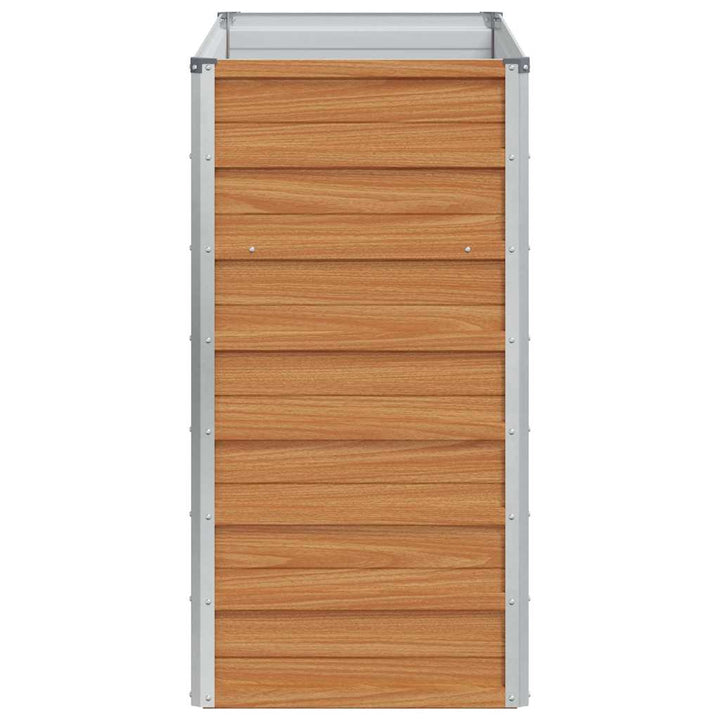 Højbed Lys Brun 100 x 40 x 77 cm Galvaniseret stål