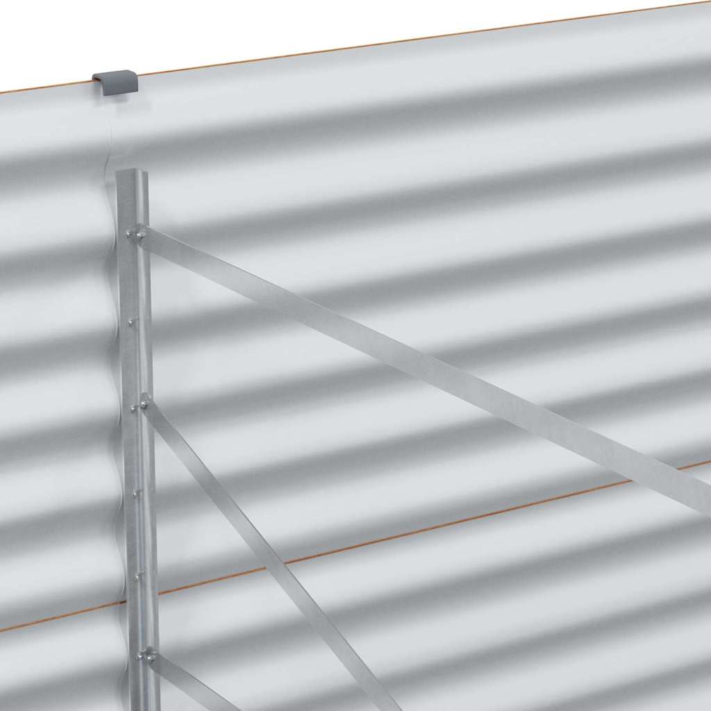 Højbed Lys Brun 390 x 100 x 68 cm Galvaniseret stål