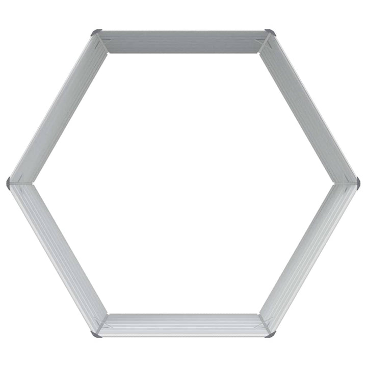 Hævet Havebed Lys Brun 129 x 129 x 77 cm Galvaniseret stål
