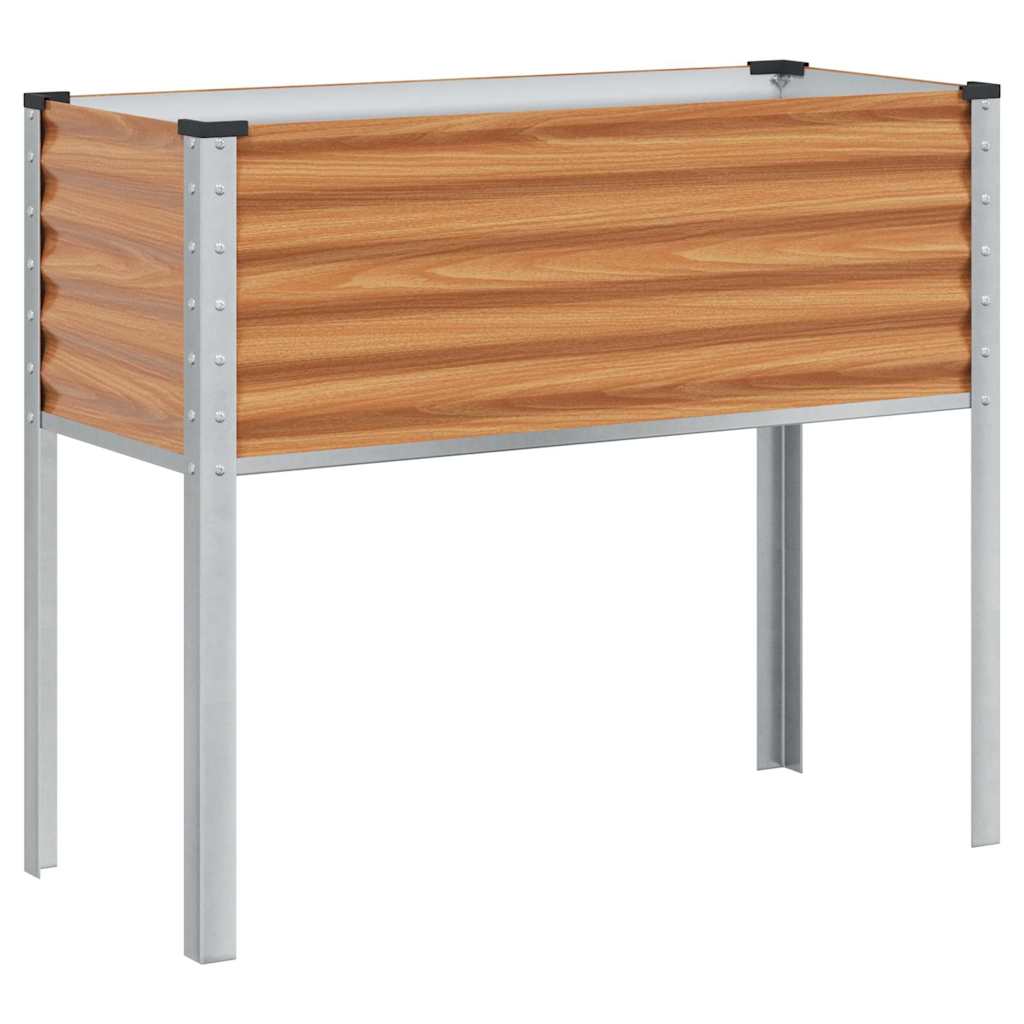 Have Blomsterkrukke Lys Brun 100 x 45 x 90 cm Galvaniseret stål